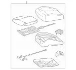 16691018147J95 - Body: Cushion Assembly for Mercedes-Benz Image