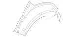 2126370076 - Body: Outer Wheelhouse for Mercedes-Benz Image