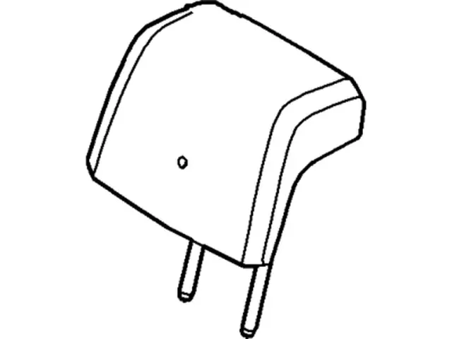 BB5Z78611A08A - Body: Headrest, Center for Ford: Explorer, Police Interceptor Utility Image