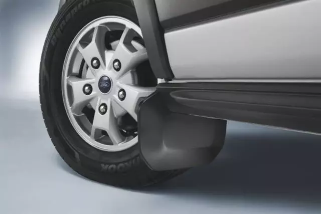 EK3Z16A550AB - Exterior: 2015-2024 Ford - Splash Guards - Molded - Black - Front Pair for Ford: Transit-150, Transit-250, Transit-350, Transit-350 HD Image