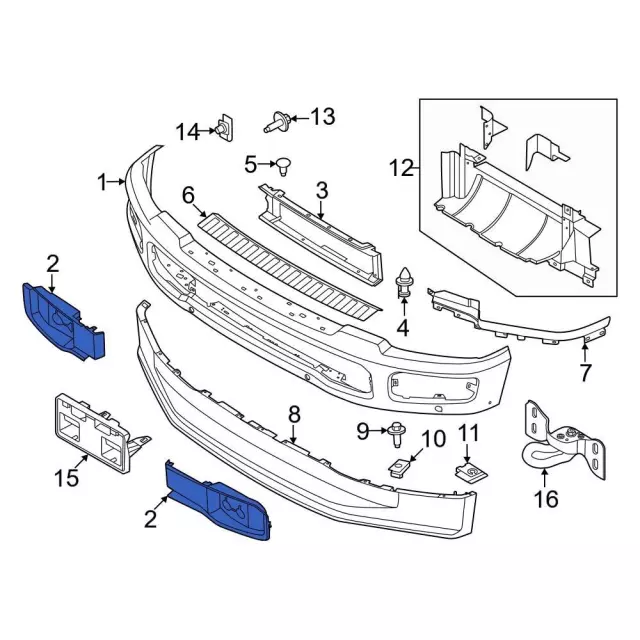 PC3Z8311AB - Body: Deflector Panel for Ford Image