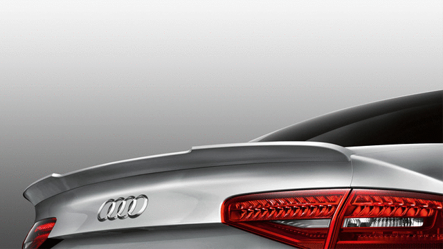 8K5071645BZ7G - : Rear Lip Spoiler - Florett Silver for Audi: A4 Quattro Image