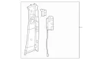 16769077139H93 - Body: Upper Center Pillar Trim for Mercedes-Benz Image