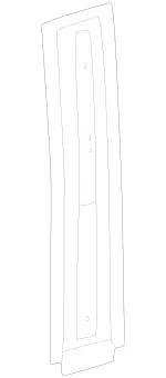 4636301011 - Side Panels: Pillar for Mercedes-Benz Image