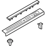 EJ7Z7813209BK - : Front Sill Plate for Lincoln: MKC Image