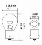 7506ATB - Electrical, Lighting and Body: Hella Dome Light Bulb for Hella Image