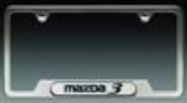 83Z12 - Exterior: License Plate Frame, With Zoom-Zoom Logo for Mazda: 2, 3, 5, 6, CX-3, CX-5, CX-7, CX-9, MPV, MX-5 Miata, RX-8, Tribute Image
