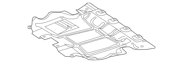 2135246500 - Chassis Sheet Metal Parts/Air Intake: Cover, Engine Comp. Lower for Mercedes-Benz: AMG GT 43, AMG GT 53, AMG GT 63, AMG GT 63 S, AMG GT 63 S E Performance, CLS53 AMG, E43 AMG, E53 AMG, E63 AMG S, GLC63 AMG, GLC63 AMG S Image image