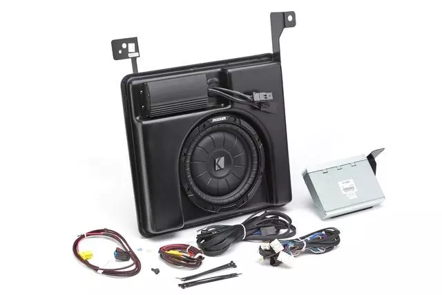 19119205 - Electronics: Audio Upgrade, 200W Sub-Woofer &amp; Amplifier for Chevrolet: Silverado 1500, Silverado 2500 HD, Silverado 3500 HD | GMC: Sierra 1500, Sierra 2500 HD, Sierra 3500 HD Image