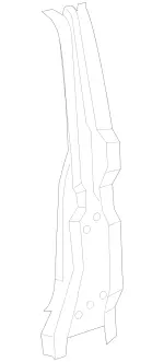 2056301900 - Body: Lock Pillar Reinforced for Mercedes-Benz Image