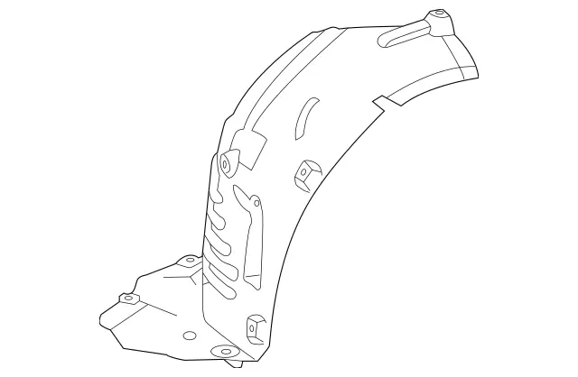 2186902630 - Attachment Parts: Wheel House Covering for Mercedes-Benz: CLS400, CLS550 Image image