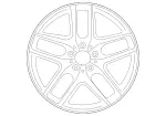 25340138007X21 - Suspension: Wheel, Alloy for Mercedes-Benz Image