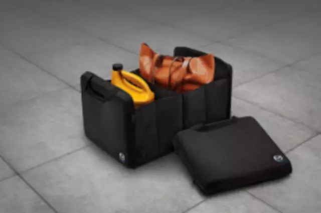 C9N1V0570 - Interior: 2022-2025 Mazda Collapsible Cargo Tote Carrier for Mazda: 3, CX-30, CX-5, CX-50, CX-70, CX-9, CX-90, MX-5 Miata Image