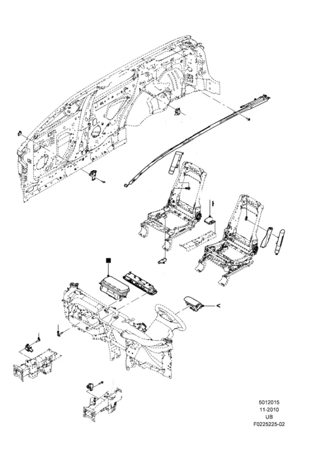 BB5Z78611D11A - Electrical: Ft Seat Air Bag for Ford Image