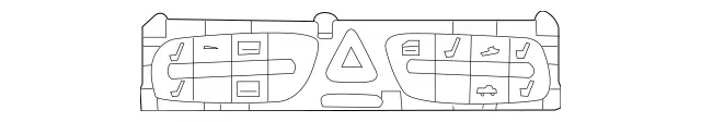 20387053109174 - Body: Control Switch for Mercedes-Benz Image