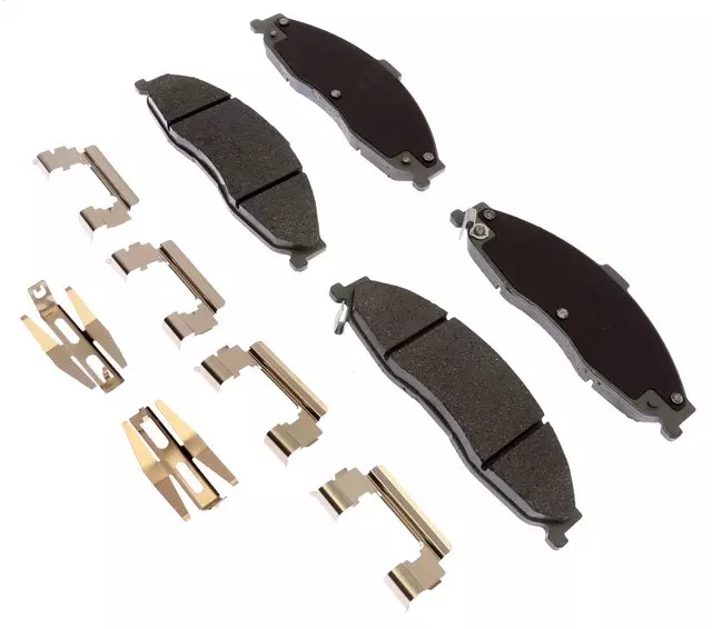 19422338 - : Ceramic Front Disc Brake Pad Set With Springs And Clips for GM Image
