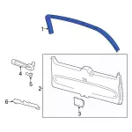 7L1Z7842410AB - Body: Upper Molding for Ford Image