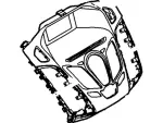 CV6Z18842DA - Body: Center Bezel for Ford Image