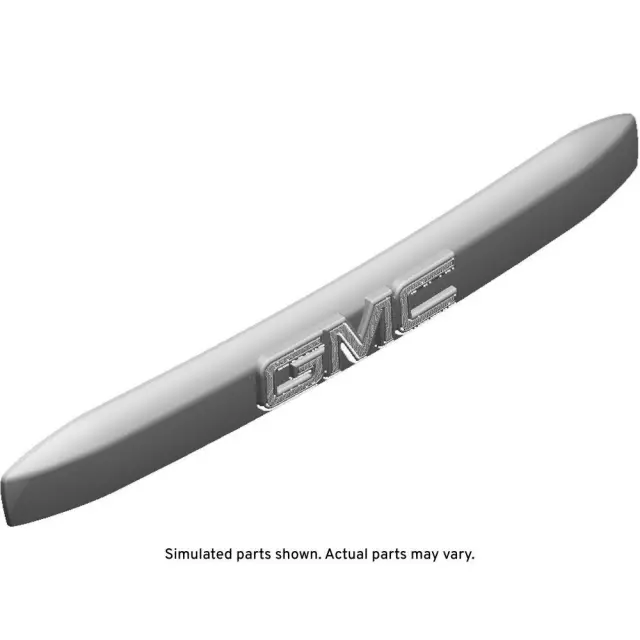 84722252 - : Bright Chrome Rear Closure Center Applique for GMC: Yukon, Yukon XL Image