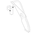 1676901601 - Rear-End Door: D-Pillar Cover for Mercedes-Benz Image