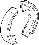 44060F6225 - Brakes: Parking Brake Shoe for Infiniti Image