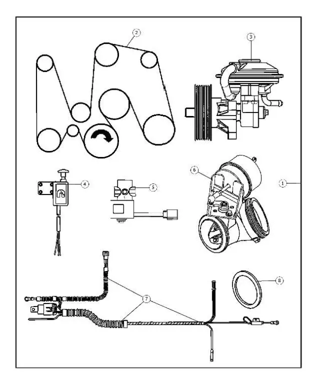 5174050AA - Mopar Accessories - Component Parts: Clamp for Mopar Image image