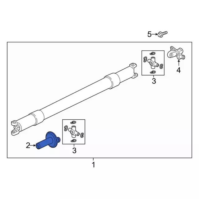 Drive Shaft Slip Yoke - Ford (ML3Z-4841-D)