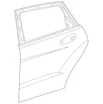 2467300205 - : Rear Door for Mercedes-Benz: B Electric Drive, B250e Image
