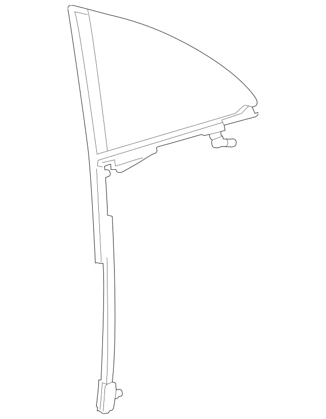 1187300300 - Rear Doors: Side Window, Fixed for Mercedes-Benz: CLA250, CLA35 AMG, CLA45 AMG, CLA45 AMG S Image image