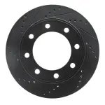63354174L - : DFC Brake Rotor - Drilled and Slotted - Black for DYNAMIC FRICTION Image