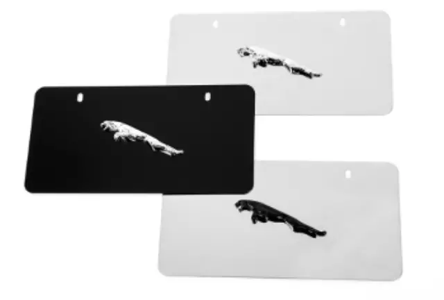 C2C20588 - Exterior: License Plate, Jaguar Leaper for Jaguar: E-Pace, F-Pace, F-Type, I-Pace, XE, XF, XJ, XJR575, XK Image