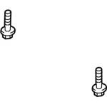 W703617S439 - Fuel System: Front Shield Bolt for Ford: Mustang Image