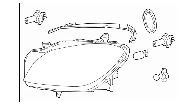 1668202159 - Electrical System: Lamp Unit for Mercedes-Benz: GLE300d, GLE350, GLE400, GLE550e, GLE63 AMG, ML250, ML350, ML400, ML550, ML63 AMG Image image