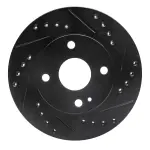 63354001R - : DFC Brake Rotor - Drilled and Slotted - Black for DYNAMIC FRICTION Image