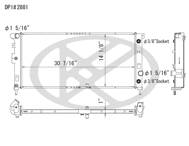 A2881 - : Koyorad Radiator for Koyo Image