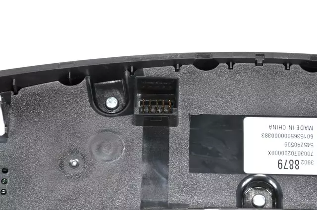 Jet Black Heating and Air Conditioning Control Panel - GM (39028879)