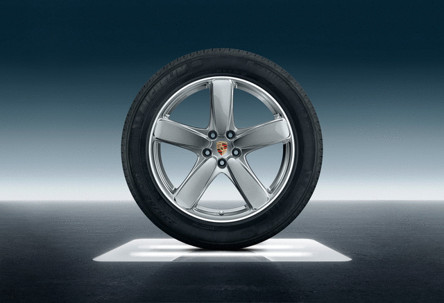 95B04461028 - : 19-Inch Sport Classic Winter Wheel-And-Tire for Porsche Image