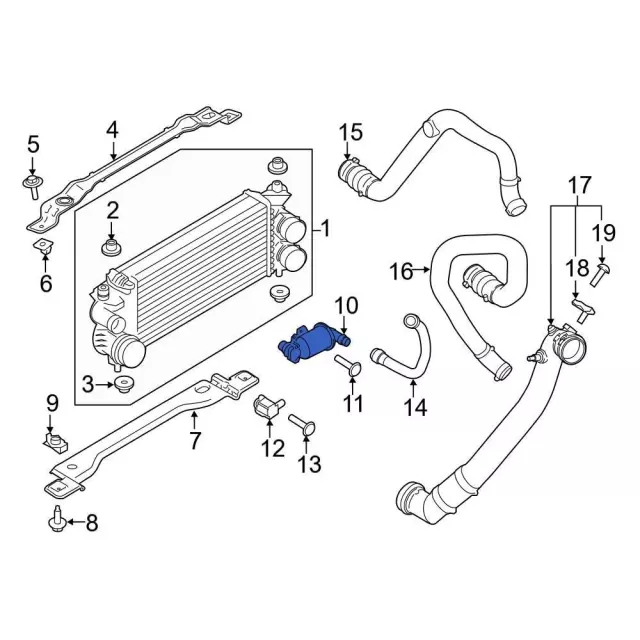 Adapter Turbo To Exhaust Bra - Ford (FL3Z-9V456-C)