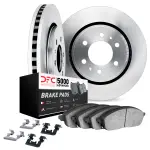 651299543 - : DFC Brake Rotor with 5000 Brake Pads and Hardware Kit for DYNAMIC FRICTION Image