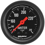 2607 - : GAUGE, WATER TEMP, 2 1/16", 120-240?F, MECHANICAL, Z-SERIES for AutoMeter Image