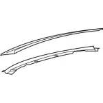 FT4Z5803408A - Body: Windshield Header for Ford Image