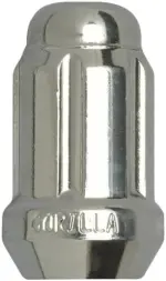 21128HT - : Small Diameter Spline Acorn Lug Nut 12mm x 1.25 Chrome Bulk for Gorilla Automotive Image