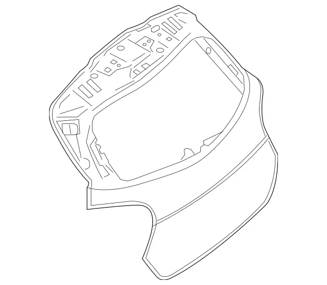 156740130064 - : Rear-End Door for Mercedes-Benz Image