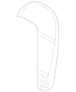 20891001397D69 - Body: Rear Cover for Mercedes-Benz Image