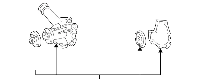 1112004001 - : Parts Kit, Water Pump for Mercedes-Benz Image