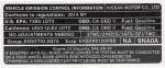 148059NA0A - Body: Emission Label for Infiniti Image