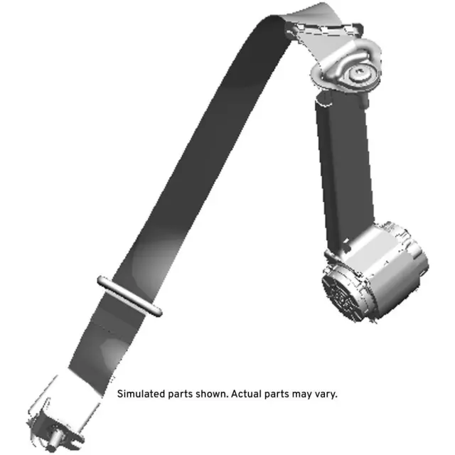 84688583 - : Part# 84688583 Black Rear Driver Side Seat Belt for Chevrolet: Camaro Image