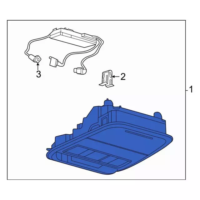 Overhead Console - Ford (LJ8Z-58519A70-AW)