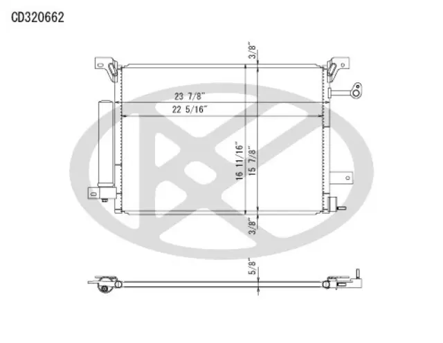 CD320662 - Air Conditioning &amp; Heat: Koyorad A/C Condenser for Koyo Image