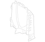 2175050530 - Radiator: Air Ducting for Radiator for Mercedes-Benz Image